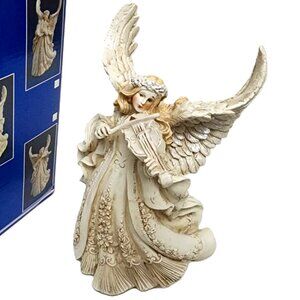 Dicksons Porcelain Angel with Violin: New Old Stock in Original Packaging